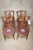 4 Victorian Chairs