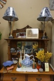 Lamps, Bowl & Pitcher, Crock, Early Photo