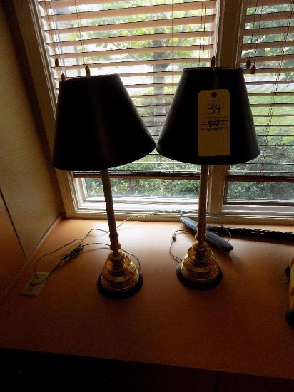Pair of candlestick-style lamps