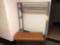 Metal Framed Coat Rack And Bench