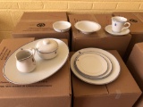Approx. 200-Place Setting China Set With Presbyterian Logo Glasses