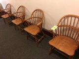 Maple Finish Captain Chairs