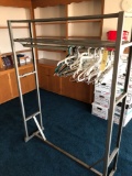 Metal Framed Coat Rack With Hangers