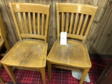 Pair Of Oak Chairs