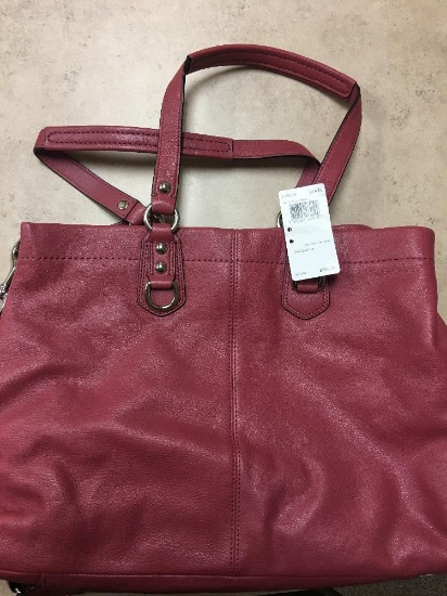 Coach Ginger Beet leather purse