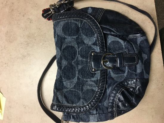 Blue/Grey Coach purse