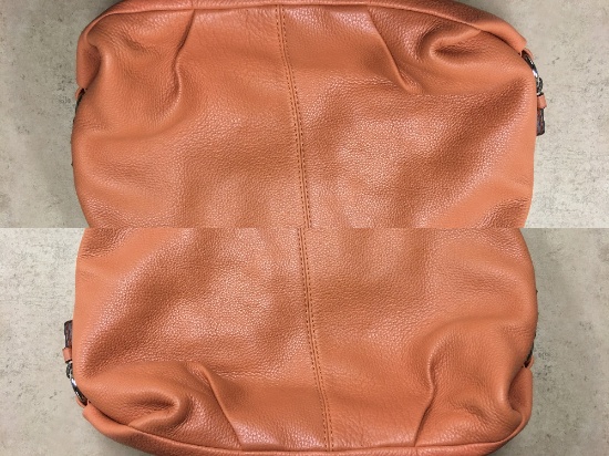 Light orange Coach purse