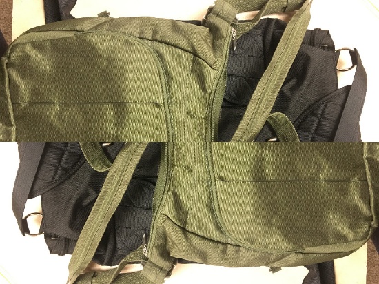Black & Green Travel on bags