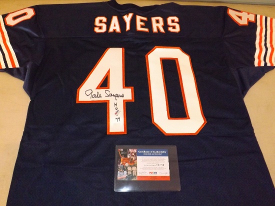 Gale Sayers Autographed Football Jersey With PSA/DNA Certification #B47735