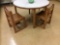 Table w/ 2 Chairs & Metal Desk w/ 2 Chairs