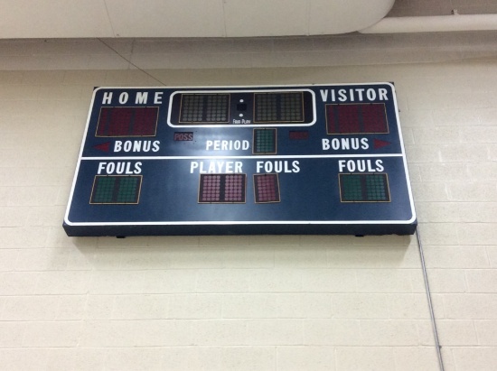 (2) Score Boards w/ Controls Approx 5ft x 9ft