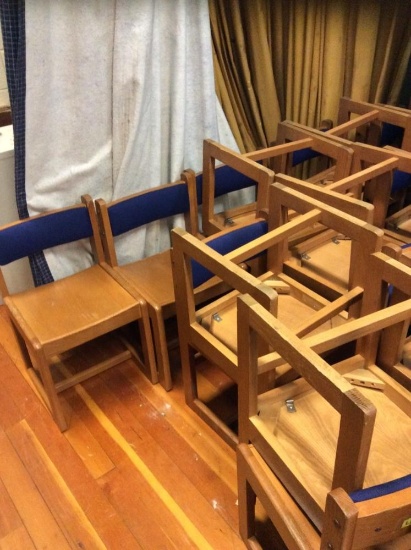 Approx. 18 Kids Oak Library Chairs
