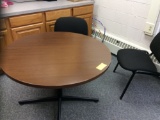 Round Table w/ (4) Chairs & Toshiba Monitor