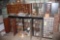 Wood Hardware Cabinet w/ Assorted Electrical Components