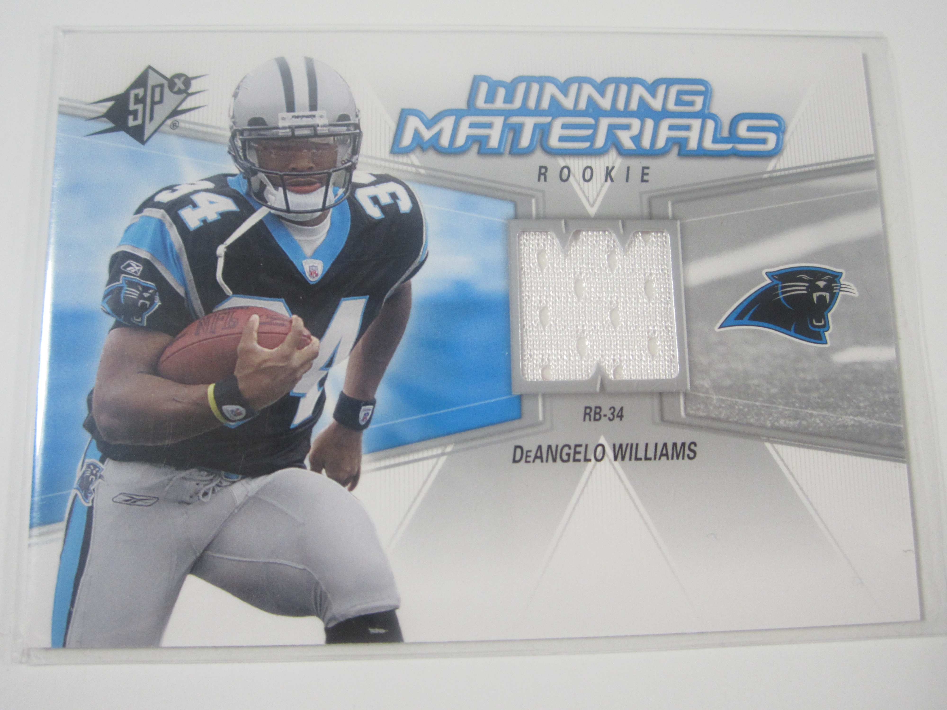 STS - DEANGELO WILLIAMS GAME WORN PANTHERS JERSEY (NOVEMBER 2014