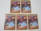 1986 DONRUSS BO JACKSON 5 CARD ROOKIE LOT RC