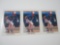 1990 LEAF LARRY WALKER 3 CARD ROOKIE CARD LOT RC