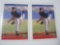 ANDY PETTITTE YANKEES 2 CARD ROOKIE LOT RC