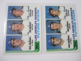 STEVE SAX 2 CARD ROOKIE CARD LOT RC