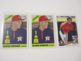 GEORGE SPRINGER ASTROS 3 CARD ROOKIE CARD LOT RC