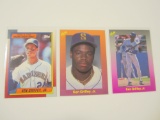 KEN GRIFFEY JR HOF 3 CARD ROOKIE LOT RC