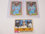 TIM RAINES 3 CARD ROOKIE LOT RC