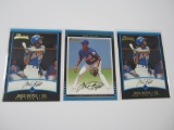 JOSE REYES METS 3 CARD ROOKIE LOT RC