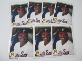 SAMMY SOSA CUBS 7 CARD ROOKIE LOT RC