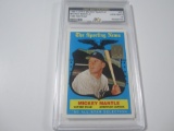 MICKEY MANTLE 1959 TOPPS REPRINT 1996 TOPPS GEM MINT 10 GRADED