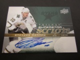 2008 UPPERDECK HOCKEY BRENDEN MORROW SIGNED AUTOGRAPHED CARD