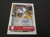 2016 PANINI FOOTBALL TRE MADDEN SIGNED AUTOGRAPHED CARD
