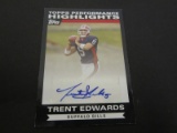 2007 TOPPS FOOTBALL TRENT EDWARDS SIGNED AUTOGRAPHED CARD