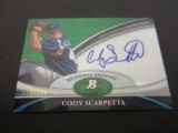 2011 TOPPS BASEBALL CODY SCARPETTA SIGNED AUTOGRAPHED CARD