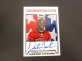 2008 TOPPS FOOTBALL DEXTER JACKSON SIGNED AUTOGRAPHED CARD