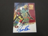 2001 TOPPS FOOTBALL KEVAN BARLOW SIGNED AUTOGRAPHED CARD