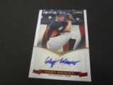2012 PANINI BASEBALL COBY WEAVER SIGNED AUTOGRAPHED CARD