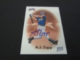 1998 BEST BASEBALL AJ ZAPP SIGNED AUTOGRAPHED CARD