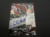 1999 PRESS PASS BASKETBALL CALVIN BOOTH SIGNED AUTOGRAPHED CARD