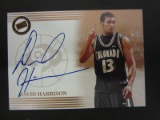 2004 PRESS PASS BASKETBALL DAVID HARRISON SIGNED AUTOGRAPHED CARD