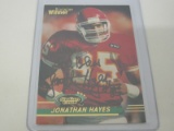 JONANTHAN HAYES CHIEFS SIGNED AUTOGRAPHED CARD COA
