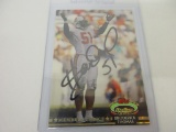 BRODERICK THOMAS BUCCANEERS SIGNED AUTOGRAPHED CARD COA