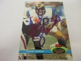 FRANK STAMS RAMS SIGNED AUTOGRAPHED CARD COA