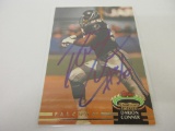 DARRION CONNER FALCONS SIGNED AUTOGRAPHED CARD COA