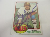 PAUL SEYMOUR BILLS SIGNED AUTOGRAPHED CARD COA