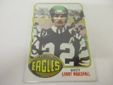 LARRY MARSHALL EAGLES SIGNED AUTOGRAPHED CARD COA
