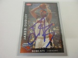 JARED DUDLEY BOBCATS SIGNED AUTOGRAPHED CARD COA