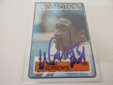 WILLIAM ANDREWS FALCONS SIGNED AUTOGRAPHED CARD COA
