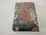 HENRY SIMS 76ERS SIGNED AUTOGRAPHED CARD COA