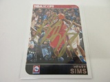 HENRY SIMS 76ERS SIGNED AUTOGRAPHED CARD COA