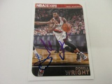 DORELL WRIGHT TRAIL BLAZERS SIGNED AUTOGRAPHED CARD COA
